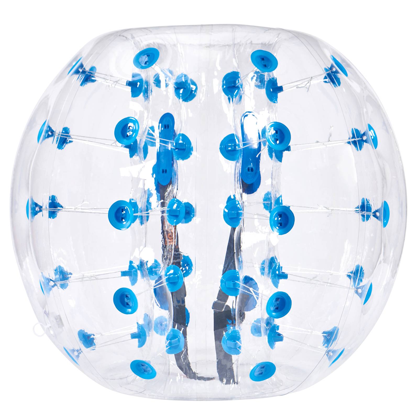 VEVOR Bulle gonflable 1.2m pois bleu, PVC 0.8mm, pour jeux en plein air, adolescents/adultes. - Image 1