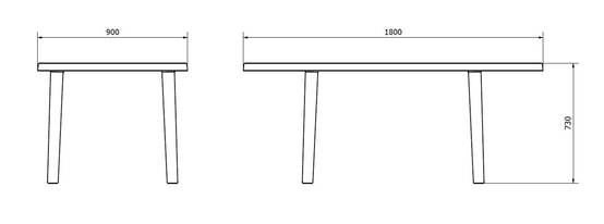 Table ovale extérieur 180x90 blanc OLOT garbar - Image 2