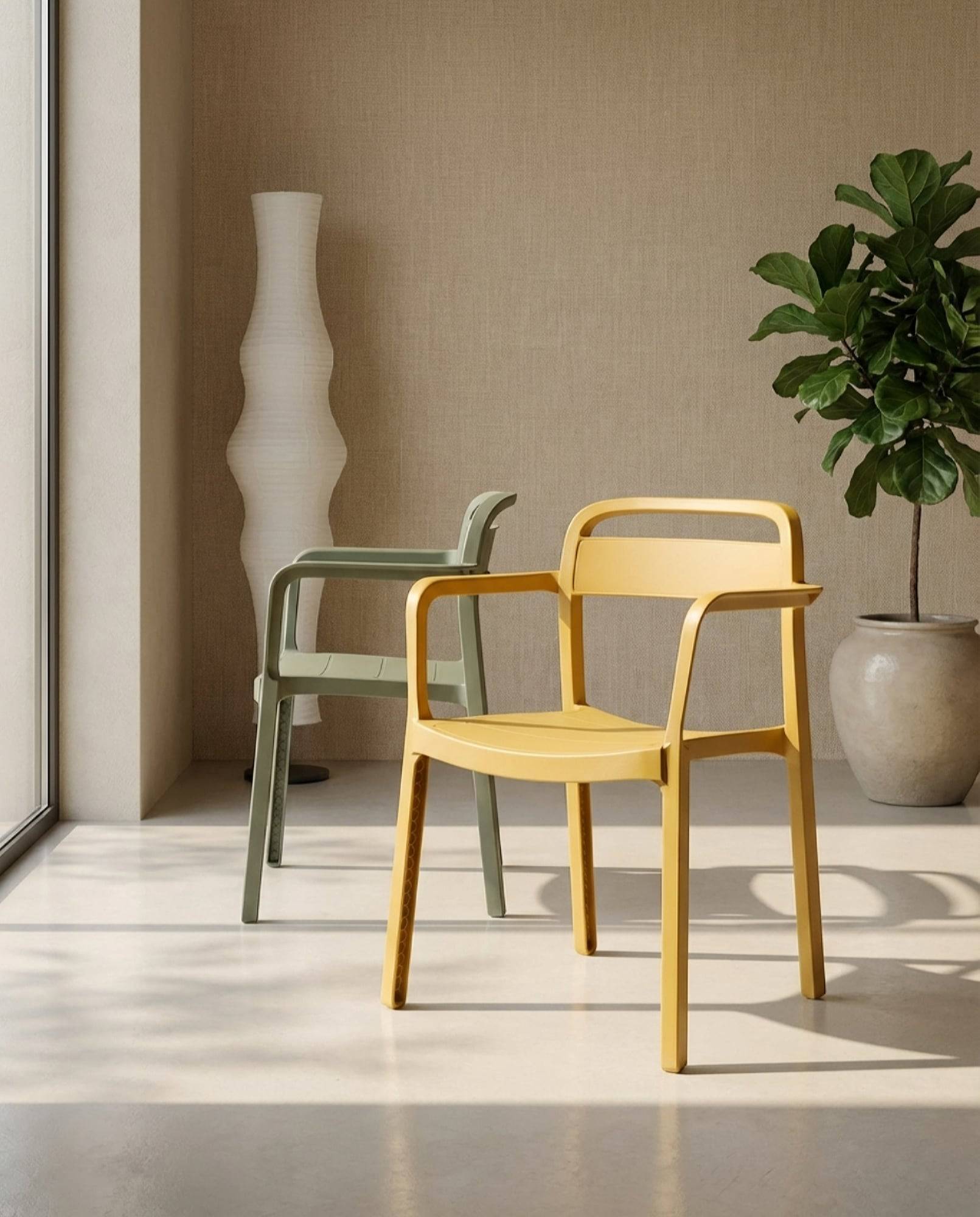 Fauteuil intérieur, extérieur gris verdâtre JUNE garbar - Image 3