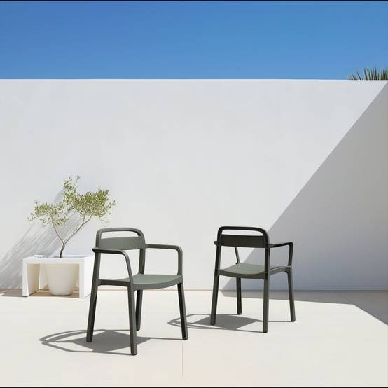 Fauteuil intérieur, extérieur gris verdâtre JUNE garbar - Image 8