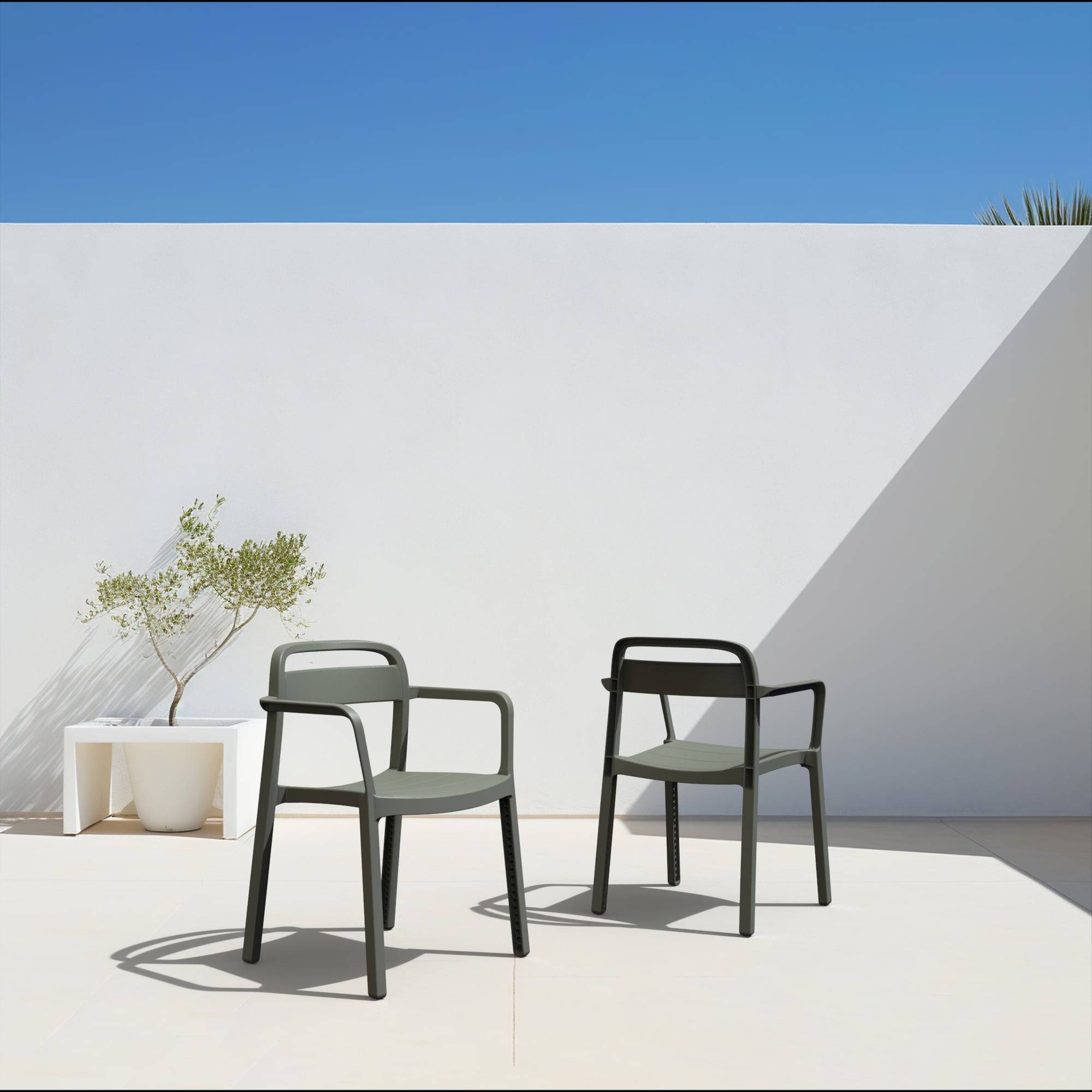 Fauteuil intérieur, extérieur gris verdâtre JUNE garbar - Image 8