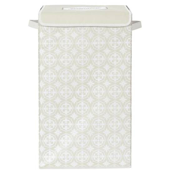 Panier à Linge "Ma Petite Buanderie" 60cm Beige - Image 3