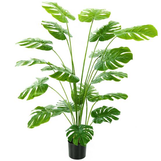 Plante artificielle arbre artificiel monstera deliciosa avec pot inclus hauteur 150 cm intérieure - Image 1