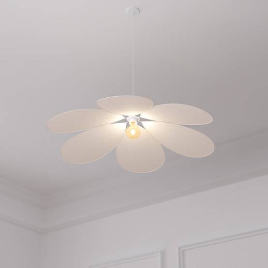 Suspension pétales D72 lin beige Naya Atmosphera - Image 2