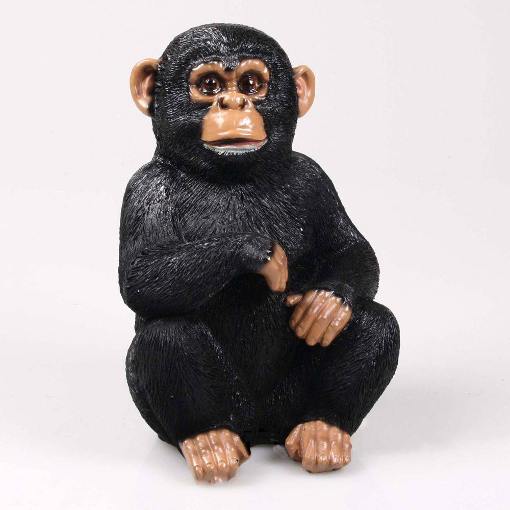 Farmwood Animals - Chimpanzé assis en résine 18 x 15 x 24 cm - Image 2