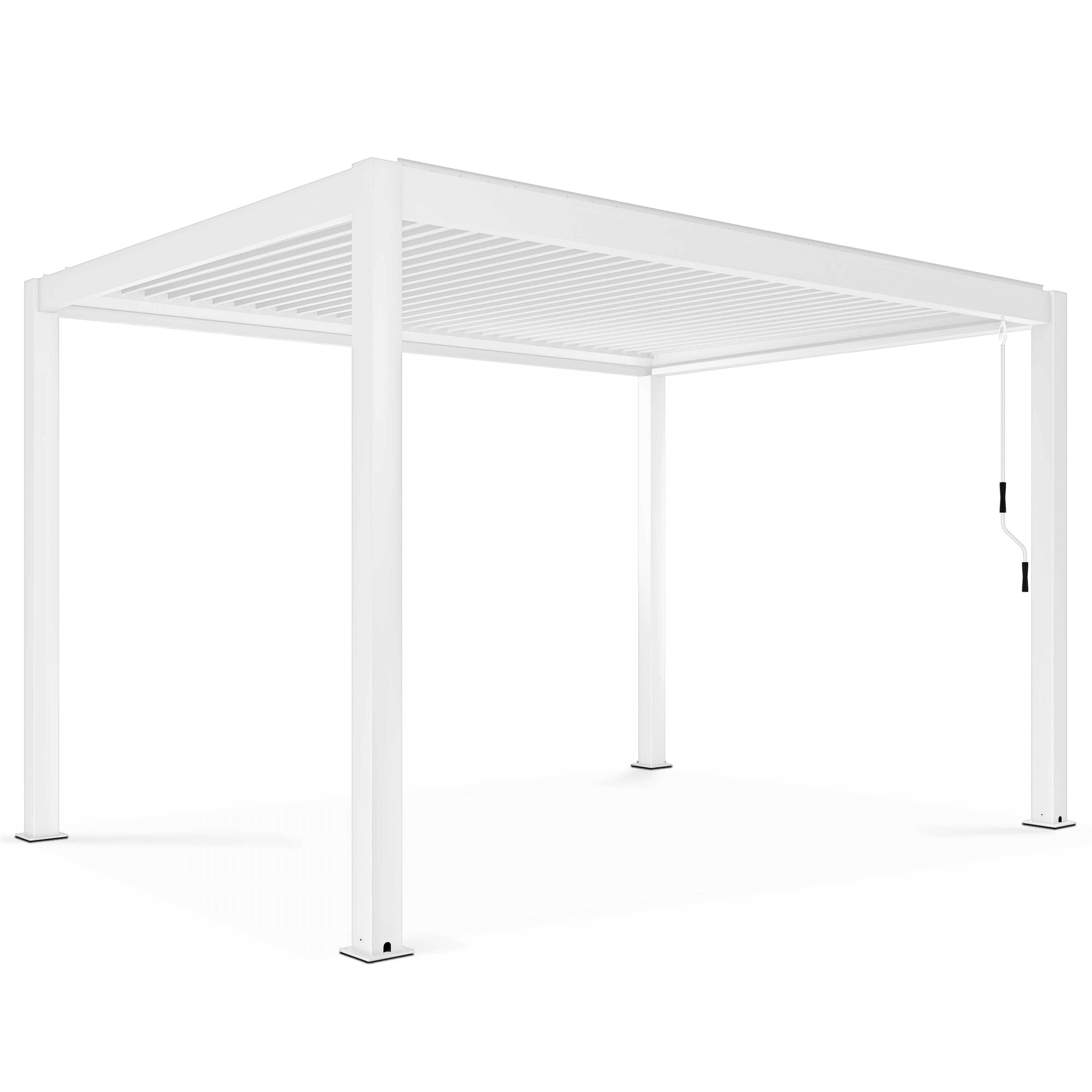 Oviala - Pergola bioclimatique autoportée blanche 3x4m Athenes - Oviala - Image 2