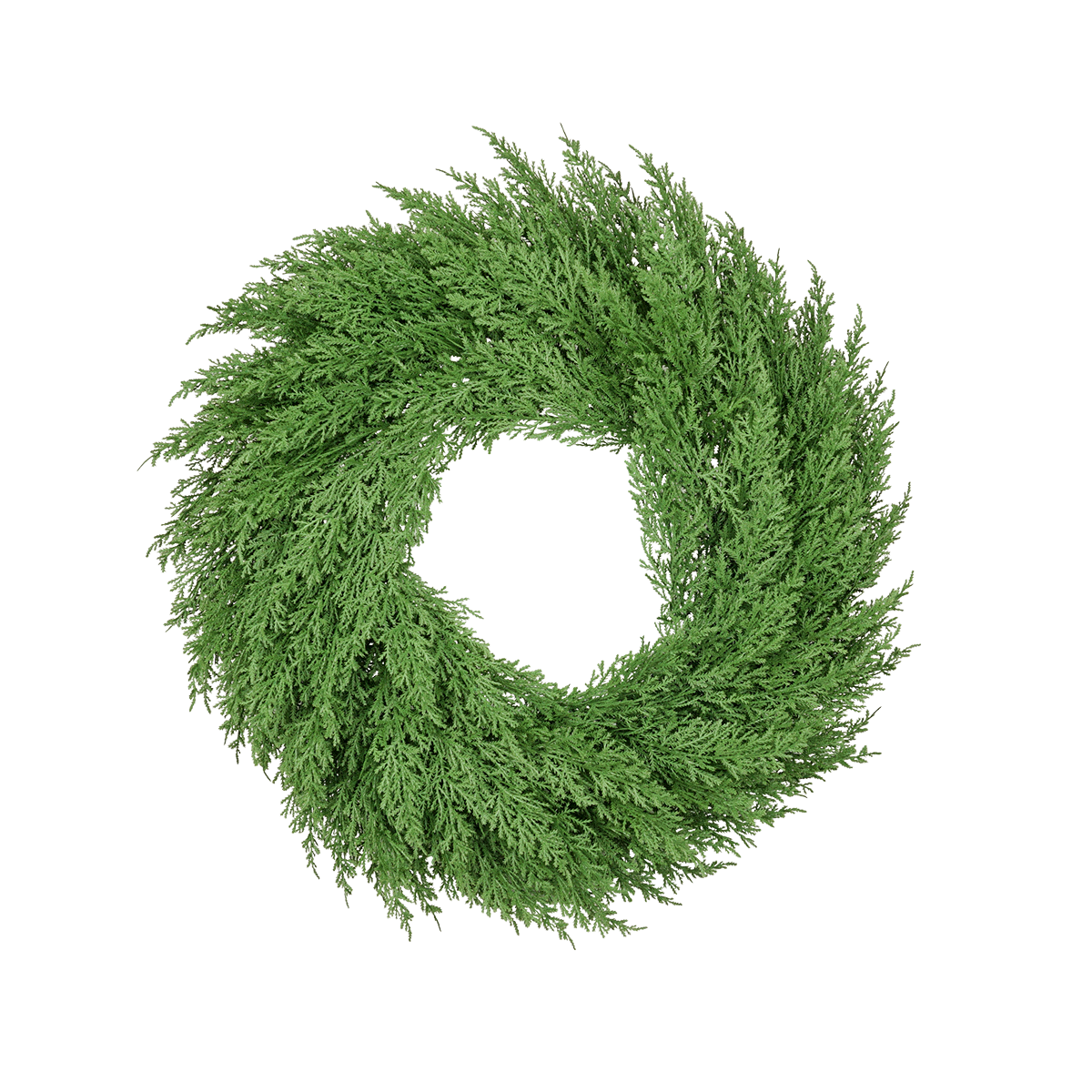 Couronne de Noël artificielle Ø45 cm - style cyprès - Little Grove - Image 1