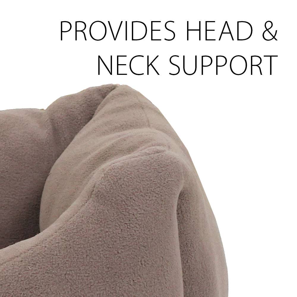 Ferplast - Canapé Lit pour Chiens et Chats COCCOLO MICROFLEECE 80 Soft Micropolaire Lavable Taupe - Image 5