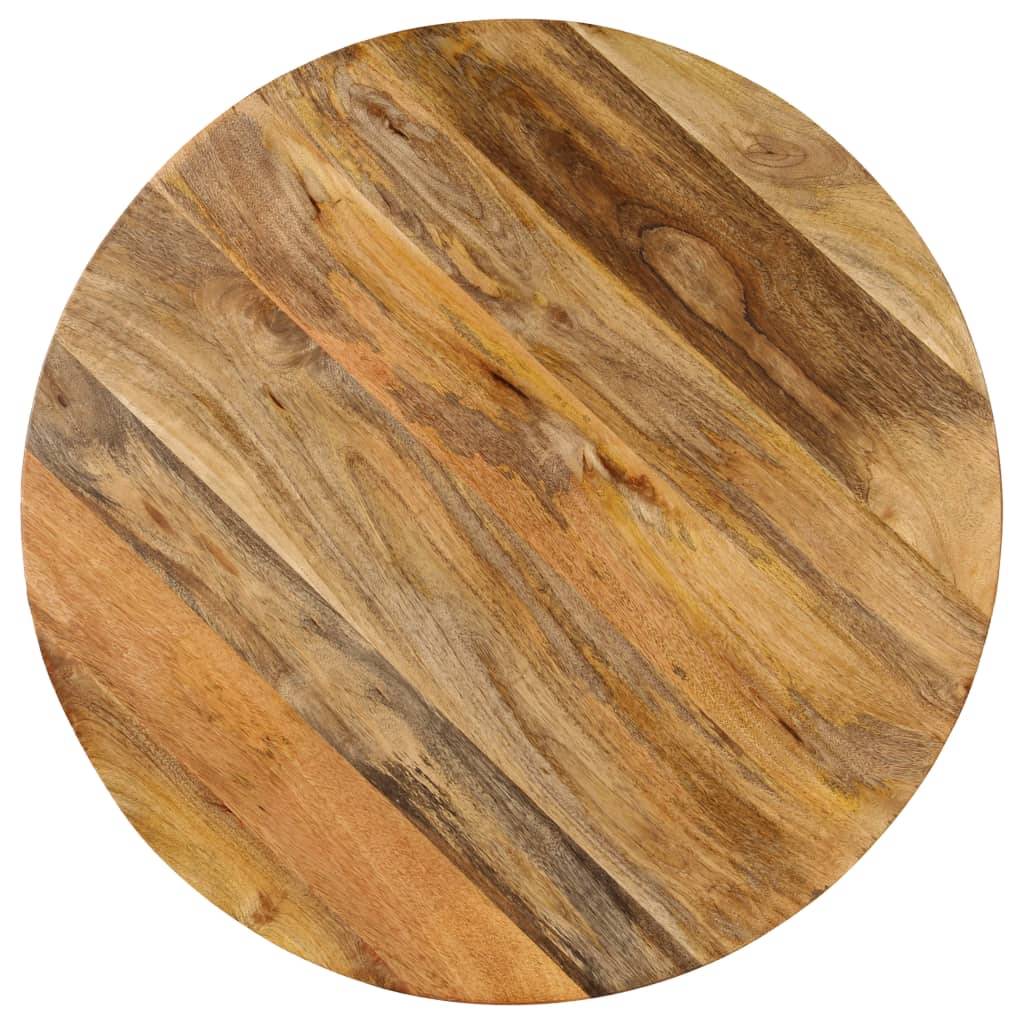Table haute mange debout bar bistrot bois de manguier massif 75 cm - Image 6