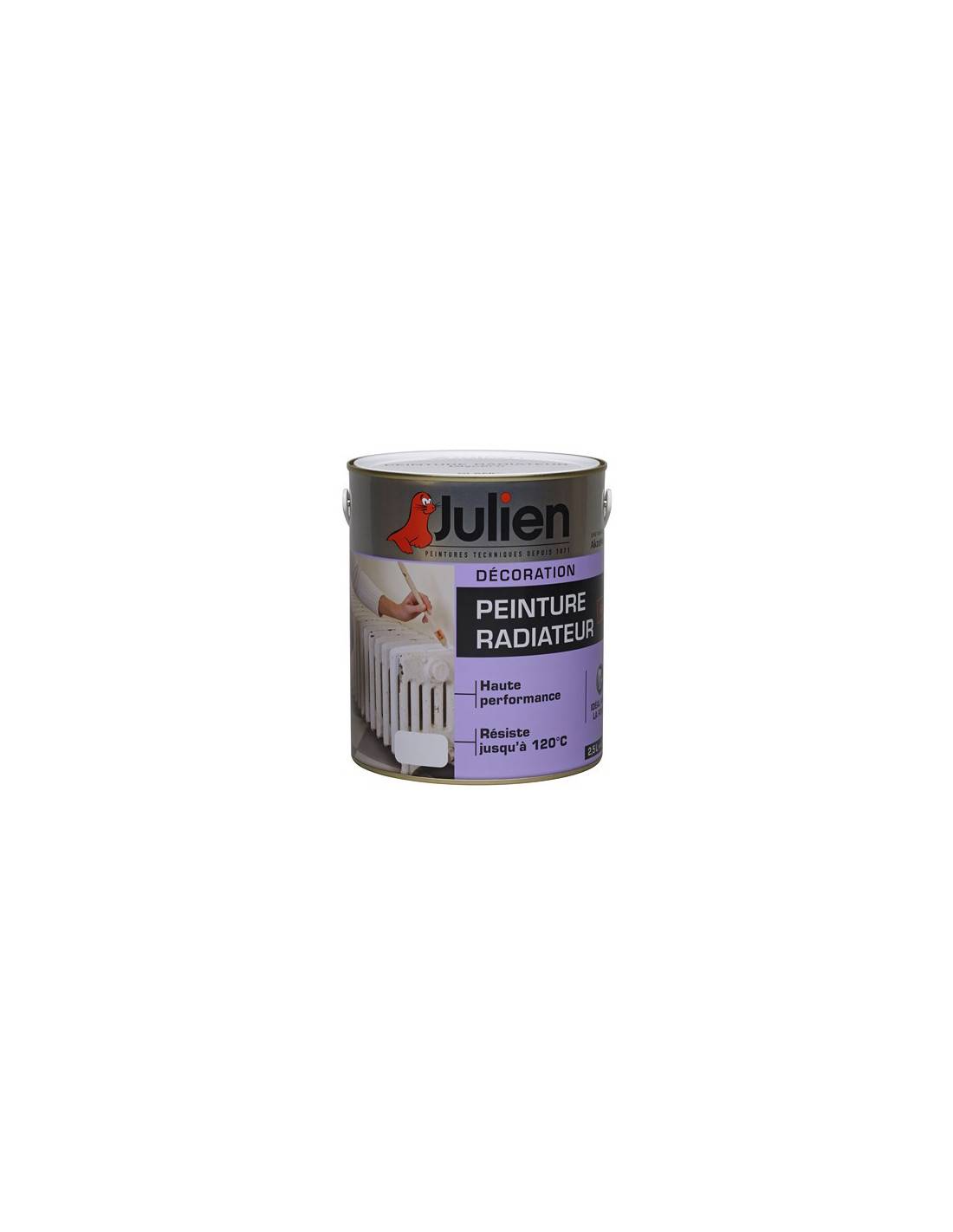 Julien - Peinture Radiateur Blanc Satinée 120° Glycero 0l5 - Julien