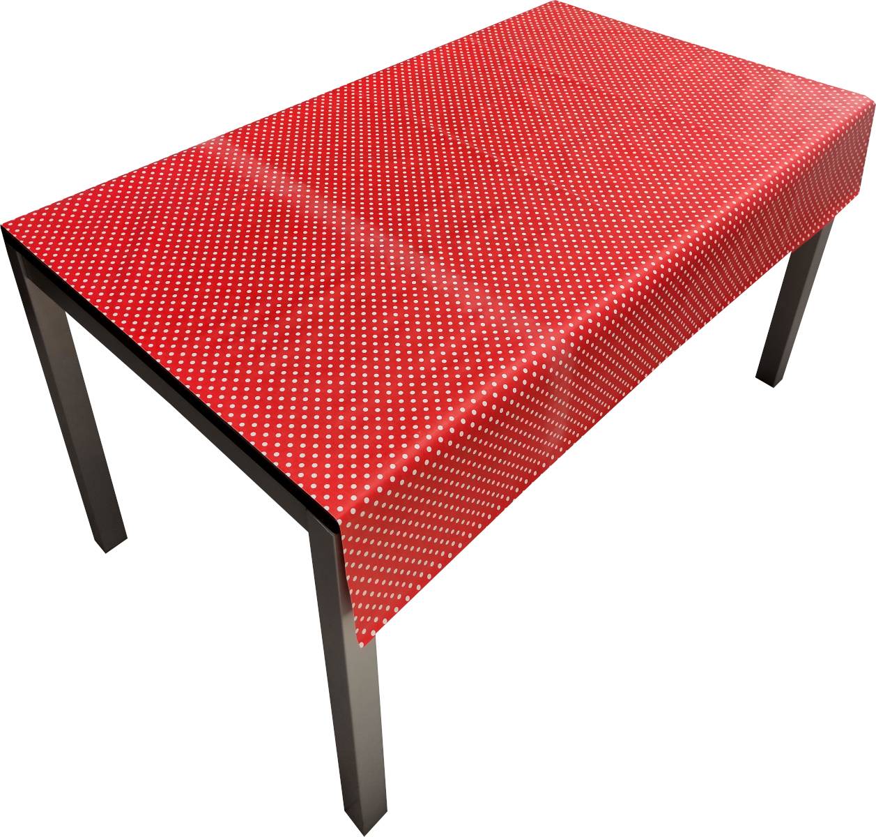 Nappe Composition PVC Base Polyester Anti-taches À Pois Taille 140X180 CM - Image 1