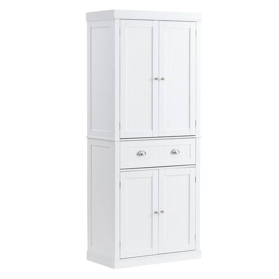 VEVOR Armoire rangement garde-manger 183 cm, portes, tiroir, 3 étagères. Cuisine, buanderie. - Image 1