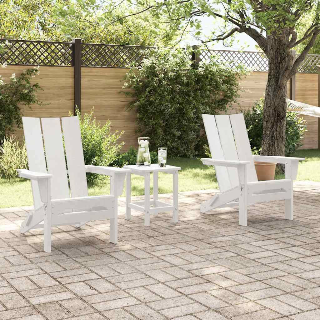 Chaise de jardin Polyéthylène Blanc 80.5 x 74.5 x 92 cm, Poids :38.92kg - PANGIVO - Image 4
