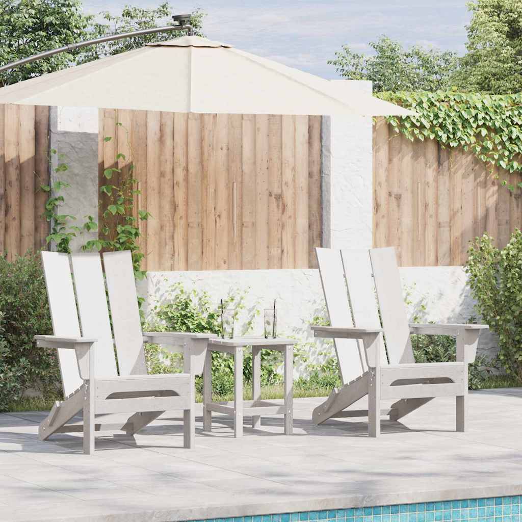 Chaise de jardin Polyéthylène Blanc 80.5 x 74.5 x 92 cm, Poids :38.92kg - PANGIVO - Image 1