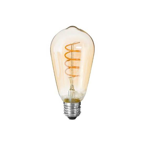 Ampoule À Led "Torsade" 14cm Ambre
