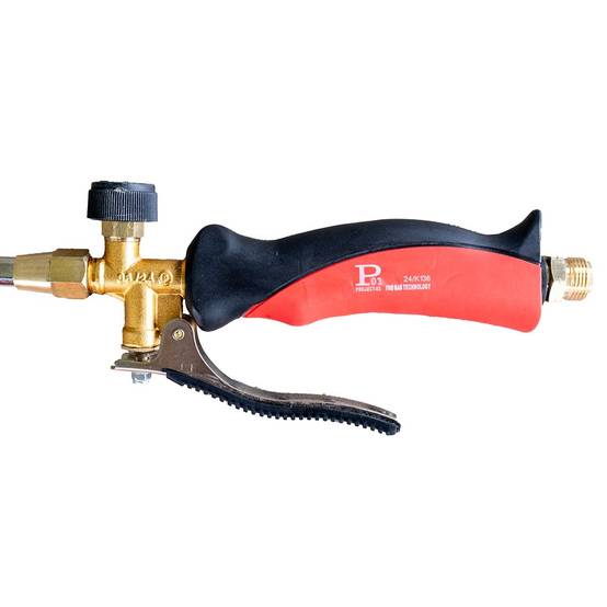 Chalumeau à gaz 2 Bruleurs Ø 60 mm Turbo + Détendeur gaz 4.0 bar Tuyau 5m INTEC - Image 3