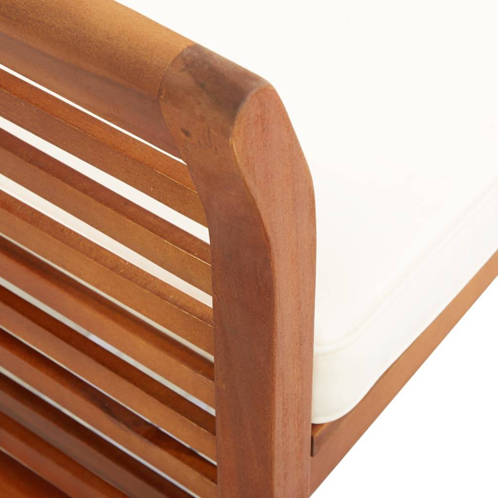 Prolenta Premium - Chaise bois composite bois d'acacia avec finition huilée marron  64 x 60 x 90 cm  - p3610.0 - Image 5