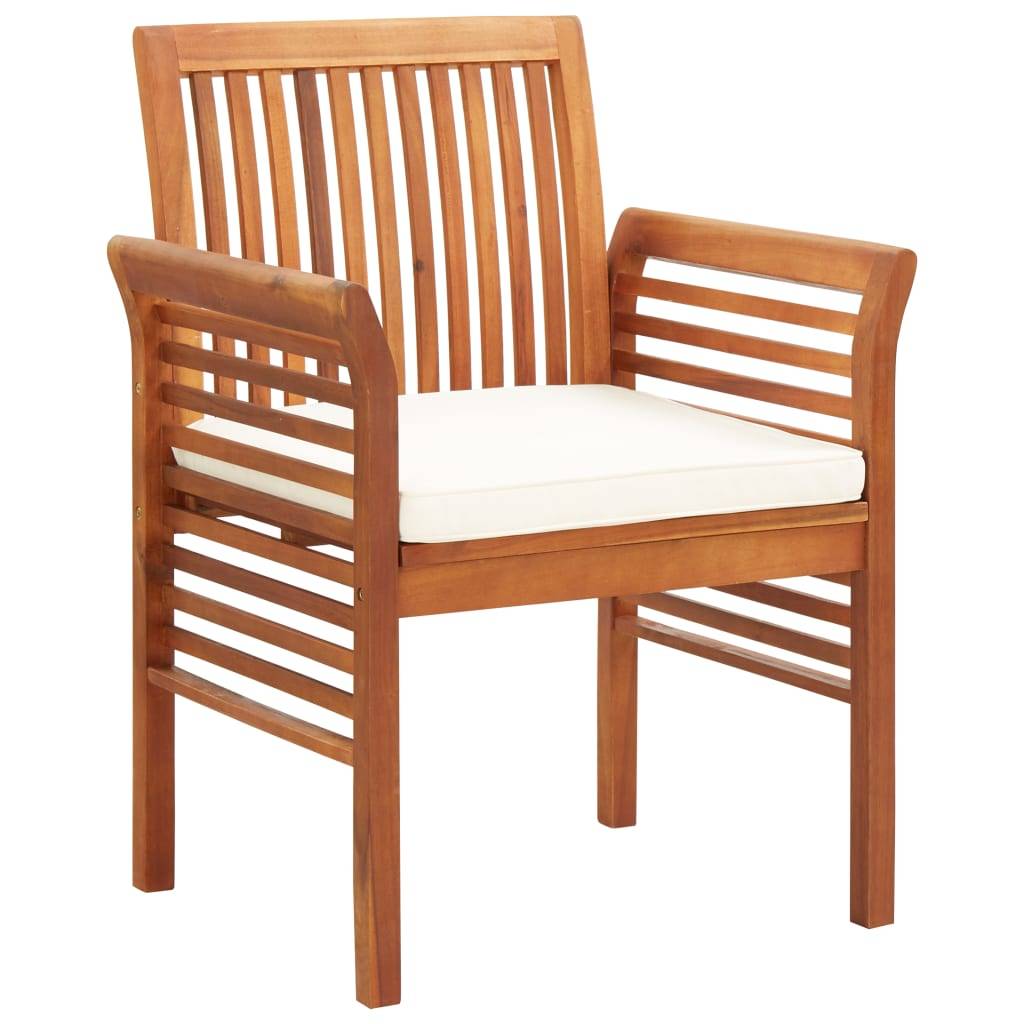 Prolenta Premium - Chaise bois composite bois d'acacia avec finition huilée marron  64 x 60 x 90 cm  - p3610.0 - Image 2