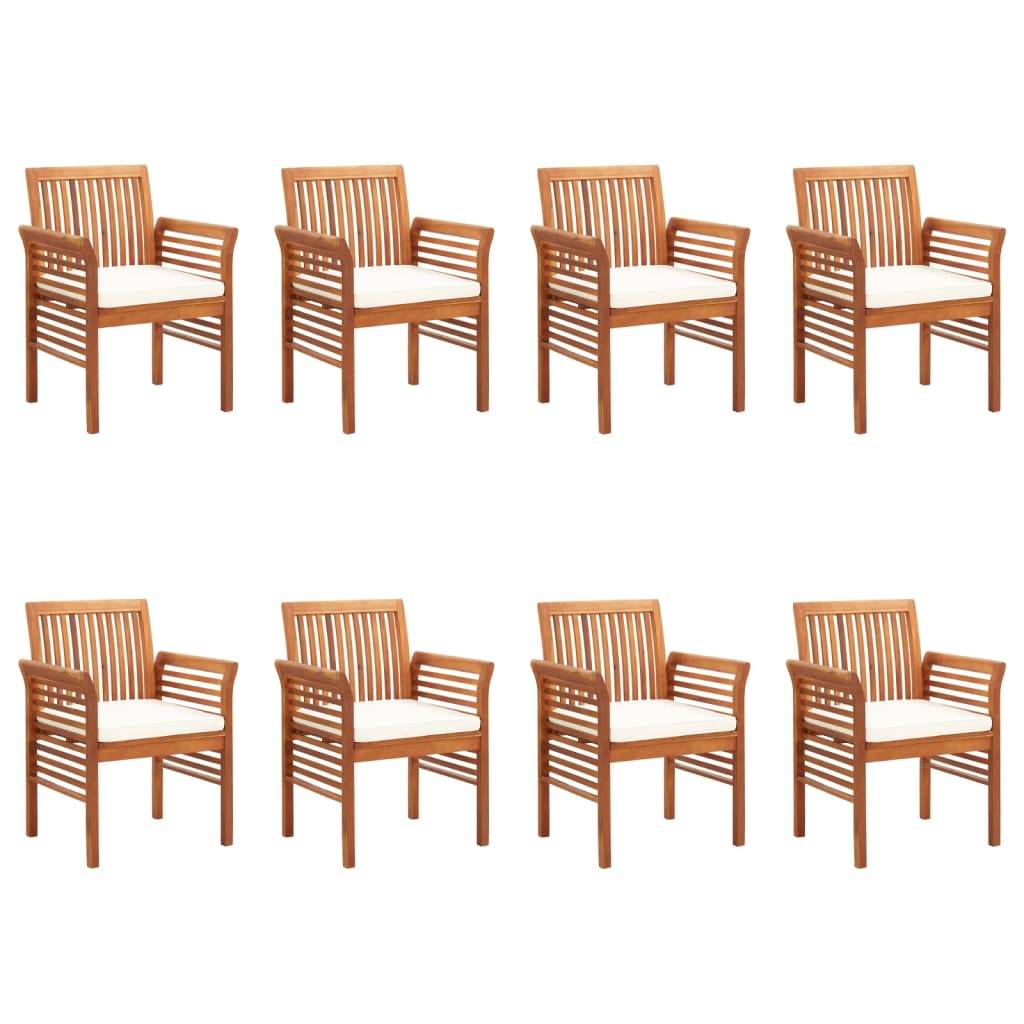 Prolenta Premium - Chaise bois composite bois d'acacia avec finition huilée marron  64 x 60 x 90 cm  - p3610.0 - Image 7