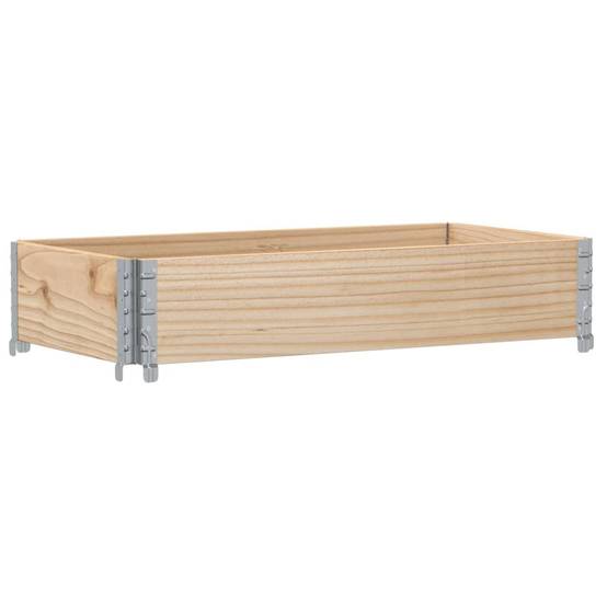 Jardinière bois de pin naturel 100 x 50 x 21.5 cm - PANGIVO - Image 5
