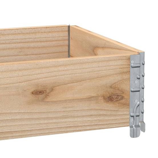 Jardinière bois de pin naturel 100 x 50 x 21.5 cm - PANGIVO - Image 7