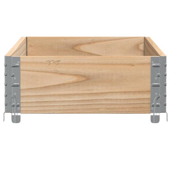Jardinière bois de pin naturel 100 x 50 x 21.5 cm - PANGIVO - Image 4