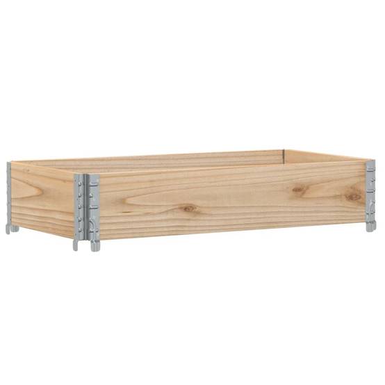Jardinière bois de pin naturel 100 x 50 x 21.5 cm - PANGIVO - Image 2