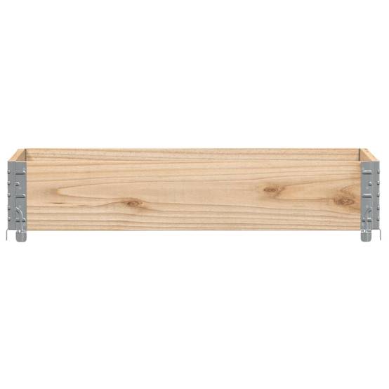 Jardinière bois de pin naturel 100 x 50 x 21.5 cm - PANGIVO - Image 3