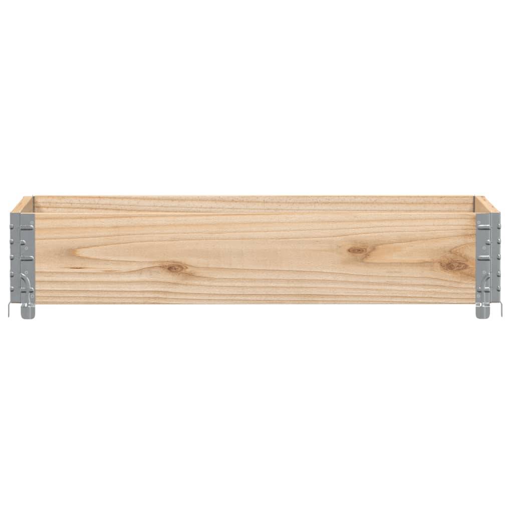 Jardinière bois de pin naturel 100 x 50 x 21.5 cm - PANGIVO - Image 3