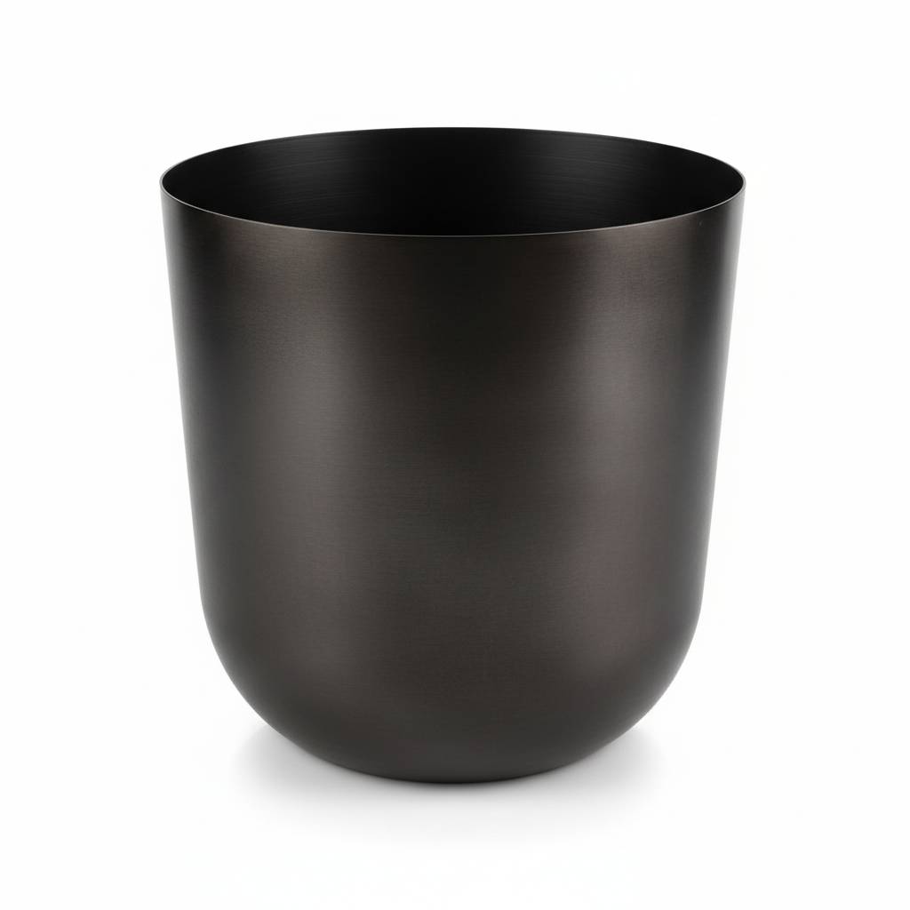 PANGIVO - Pot de fleurs métal gris 20 x 20 x 20 cm - PANGIVO - Image 1
