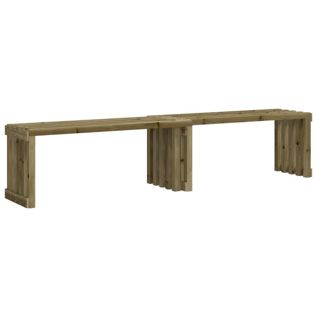Maison Chic - Banc de jardin - Banc d'extérieur - Banquette extensible 212,5x40,5x45 cm bois de pin imprégné - Image 1