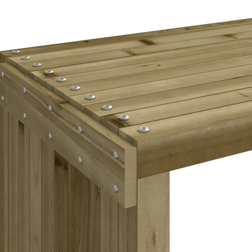 Maison Chic - Banc de jardin - Banc d'extérieur - Banquette extensible 212,5x40,5x45 cm bois de pin imprégné - Image 8