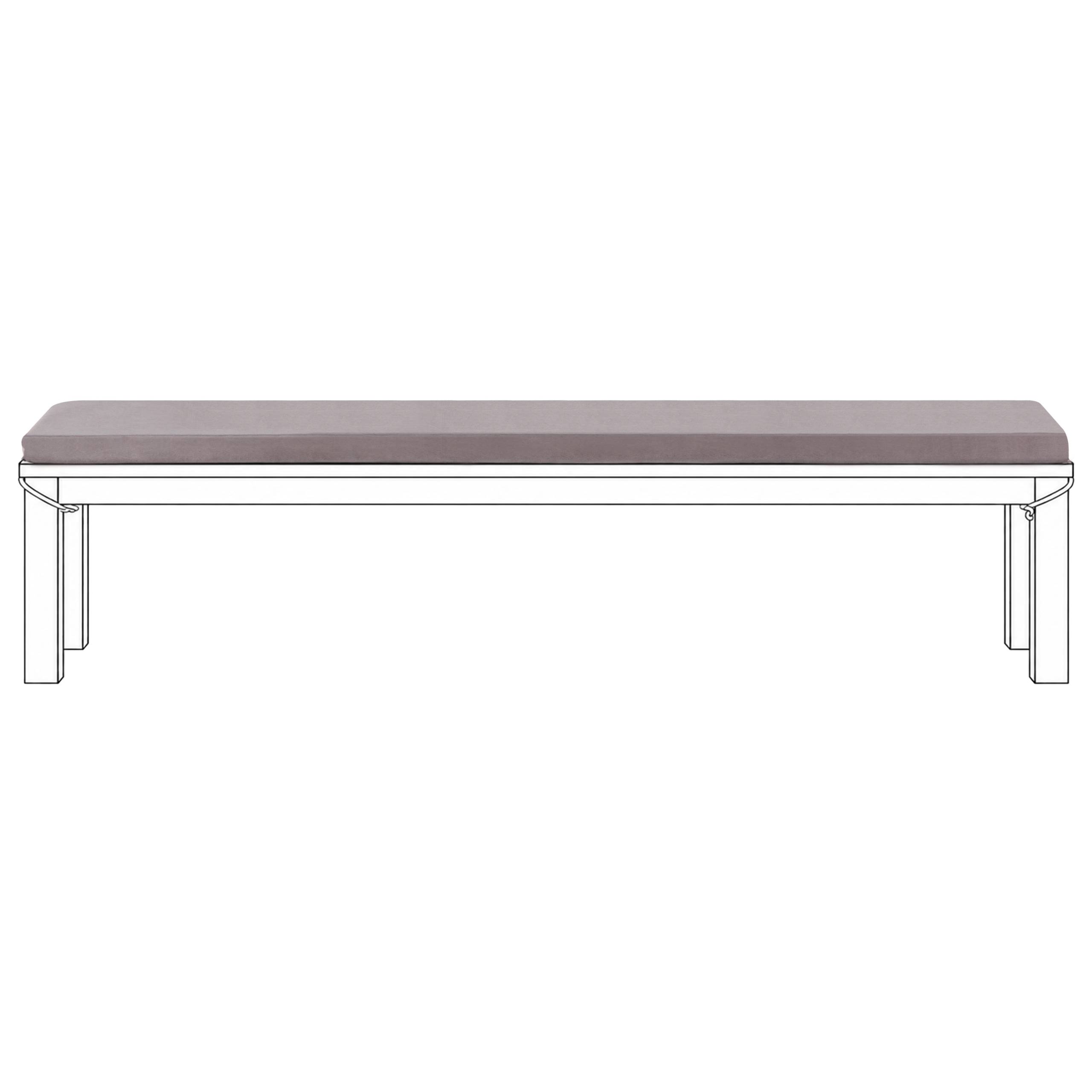 Beliani - Coussin d'assise d'extérieur Oléfine Gris MONSANO - 168x35x5- Beliani - Image 2