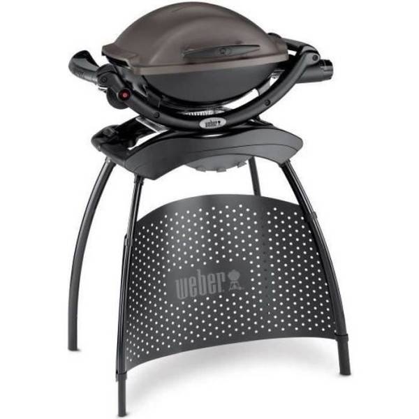 Barbecue a gaz Weber Q 1000 - Noir - Surface de cuisson 43x32cm - Allumage piézoélectrique - Image 1