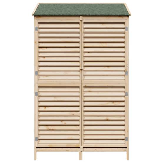 PANGIVO - Abri de jardin bois de sapin naturel 106 x 56 x 176.5 cm, poids:27.8kg - PANGIVO - Image 5