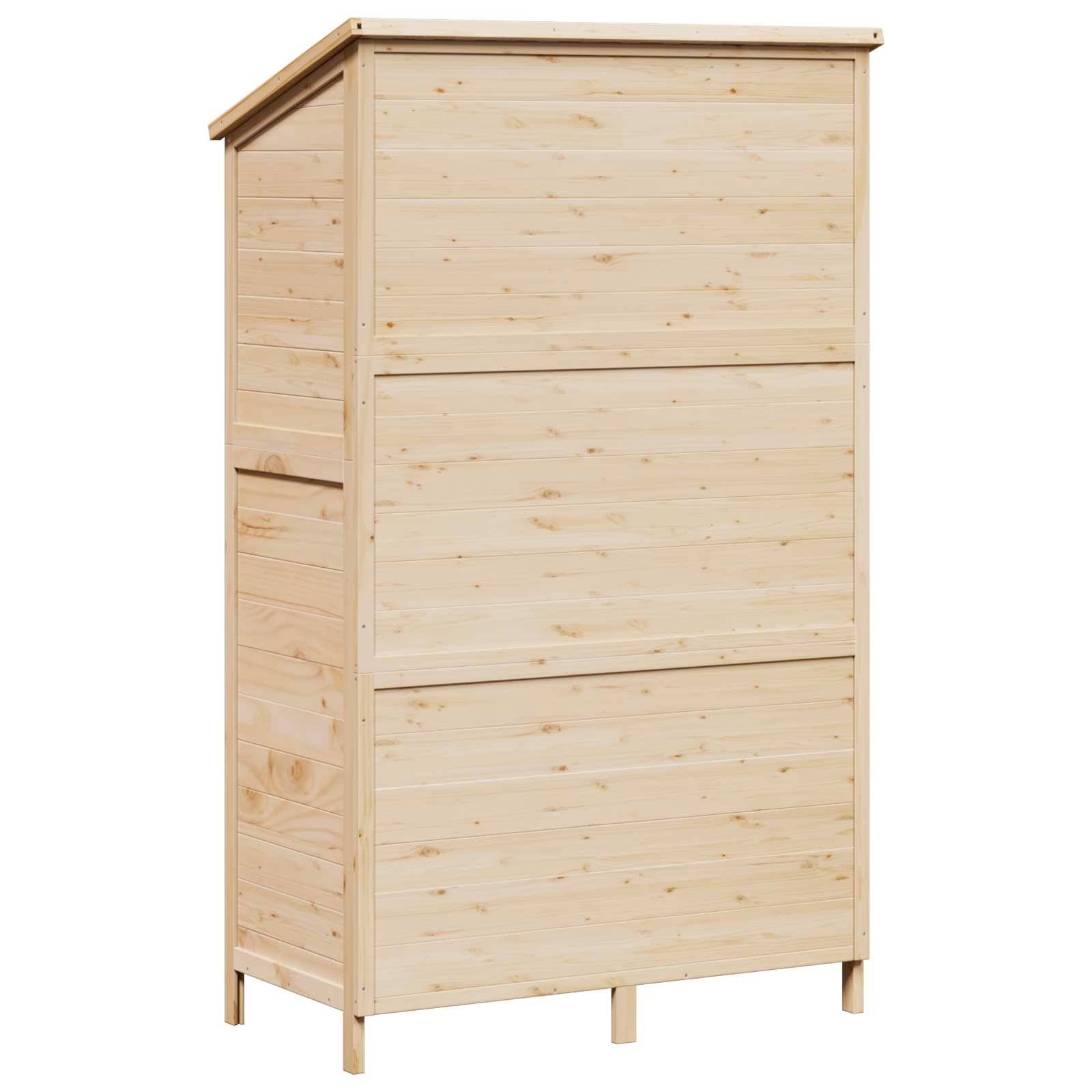 PANGIVO - Abri de jardin bois de sapin naturel 106 x 56 x 176.5 cm, poids:27.8kg - PANGIVO - Image 7