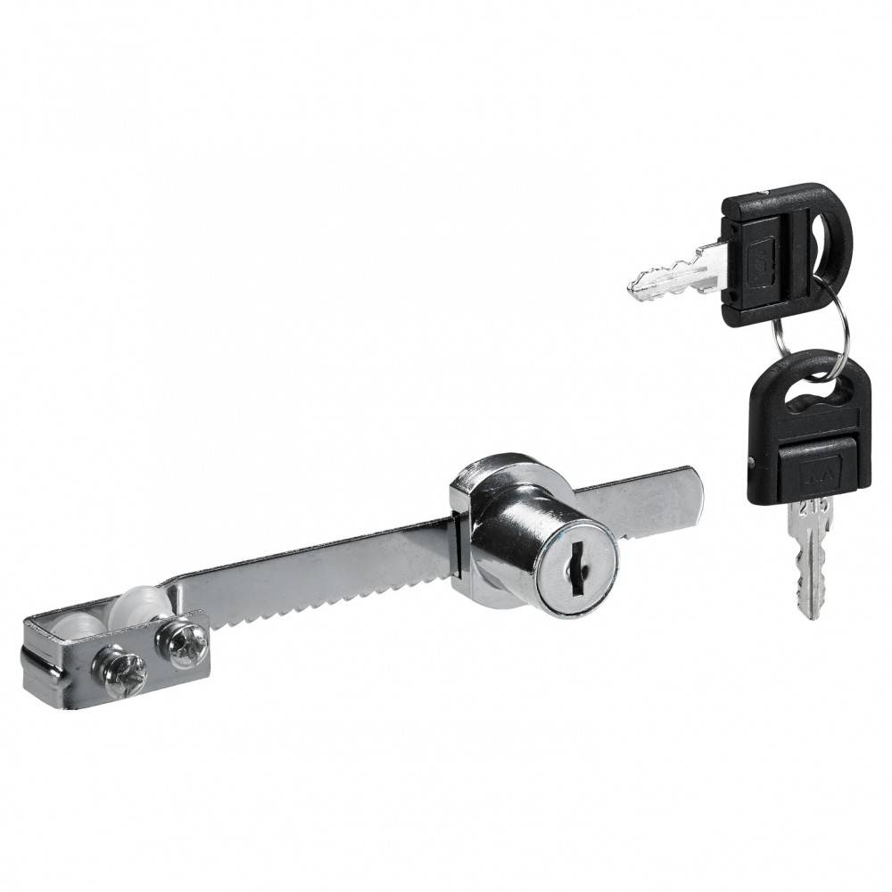 Serrure de vitrine acier en applique HETTICH, axe 22 mm - Image 1