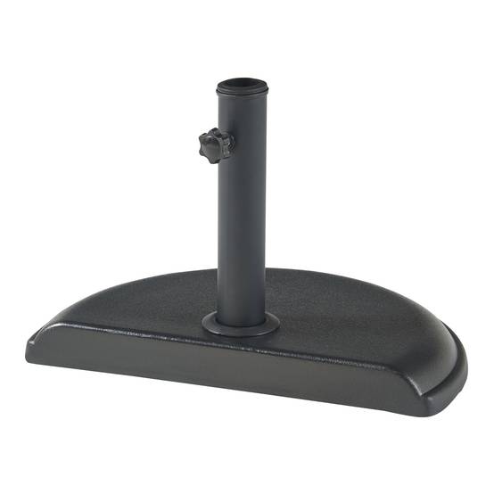 Casa.Pro - Pied de parasol Bisenti adapté aux tiges 30 34 38 45 mm noir casa.pro - Image 4