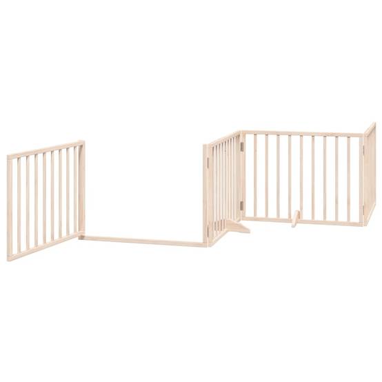 Barrière pour chien bois de peuplier naturel 960 x 30 x 60 cm, Poids:15.7kg - PANGIVO - Image 4