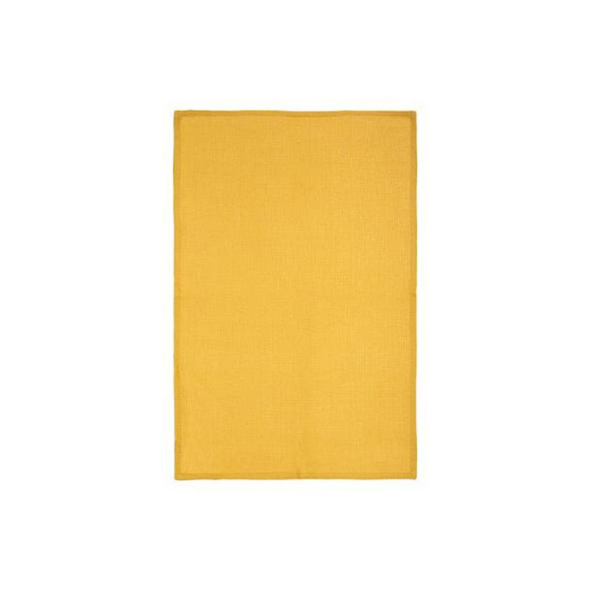 Lot de 3 Torchons "Imprimé" 45x70cm Ocre - Image 4