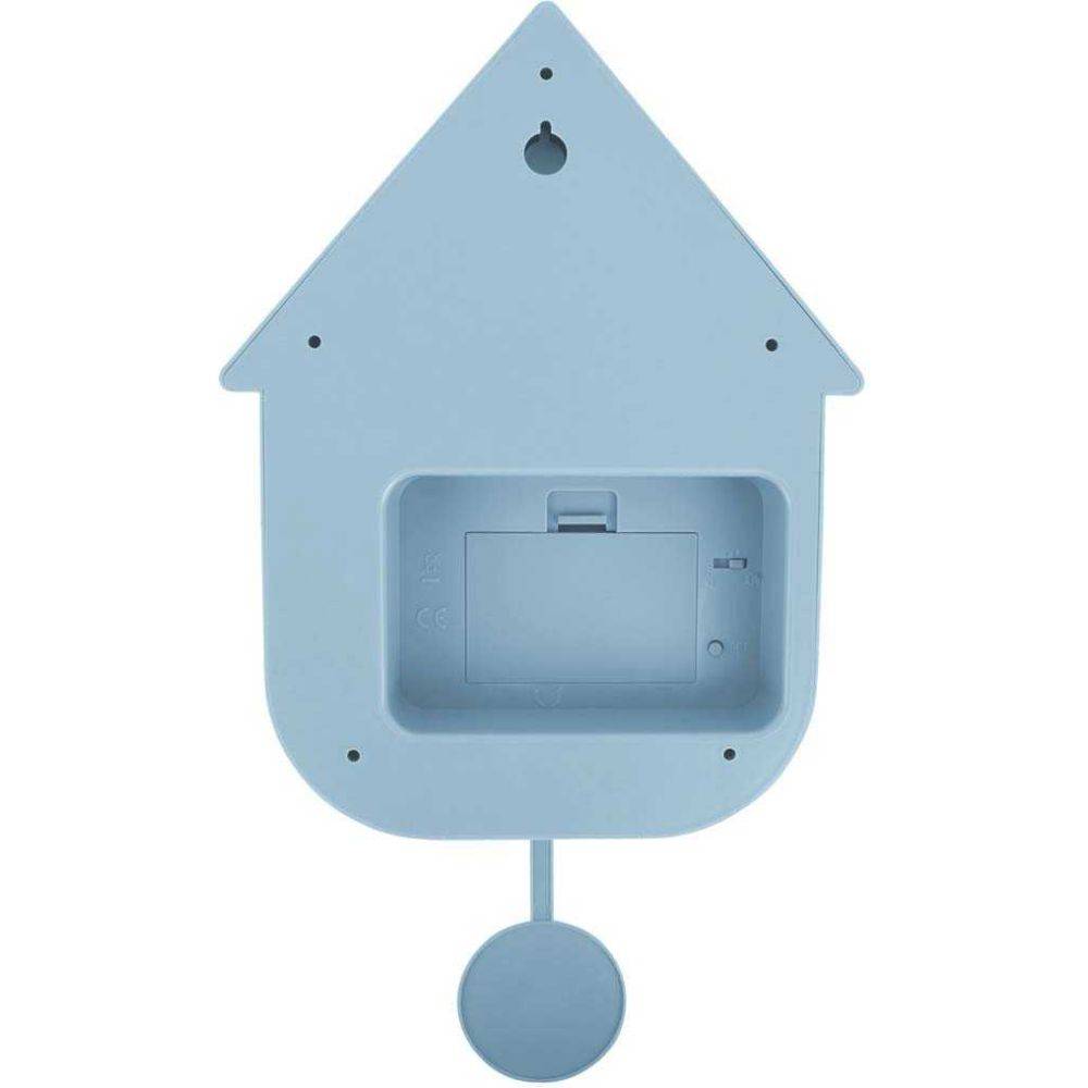 Karlsson - Horloge murale moderne Cuckoo Checker Bleu clair et blanc - Image 4