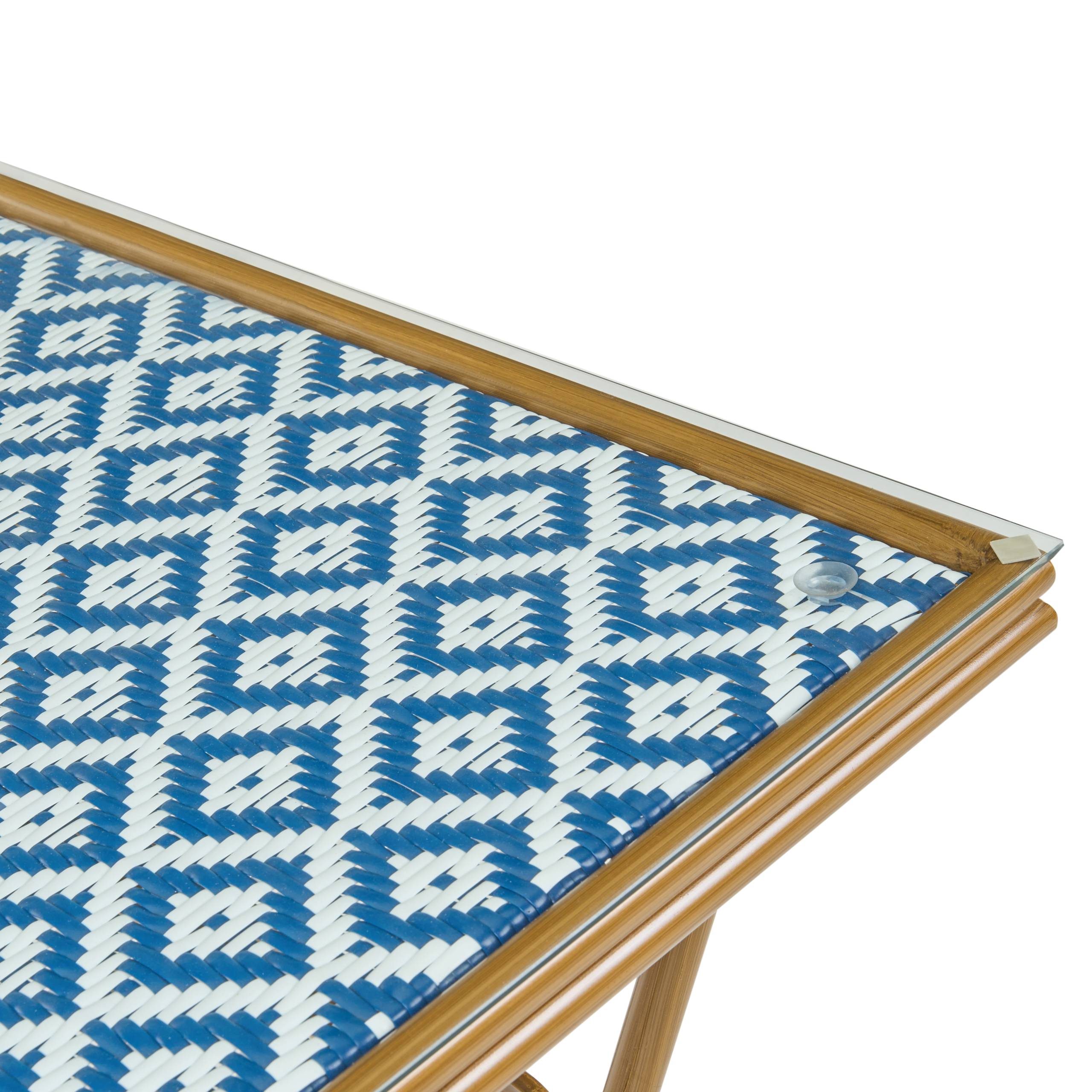 Beliani - Table bistrot Polyrotin Bleu/blanc CASPRI - Beliani - Image 5
