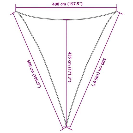 Voile d'ombrage PEHD Noir 4 x 5 x 5 m 160 g/m² - PANGIVO - Image 10