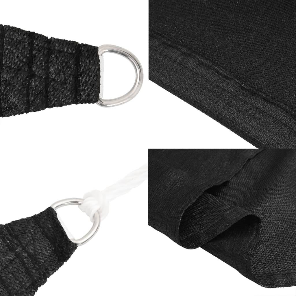 Voile d'ombrage PEHD Noir 4 x 5 x 5 m 160 g/m² - PANGIVO - Image 6