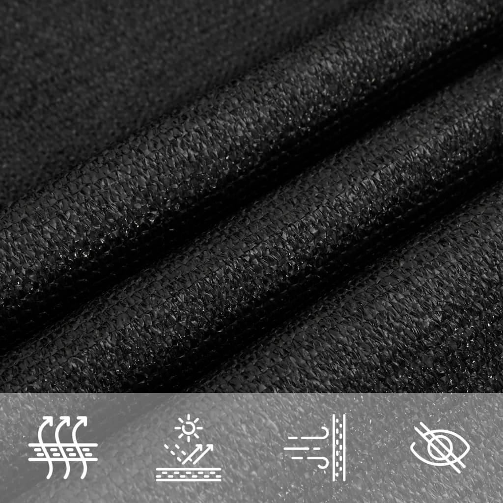 Voile d'ombrage PEHD Noir 4 x 5 x 5 m 160 g/m² - PANGIVO - Image 7