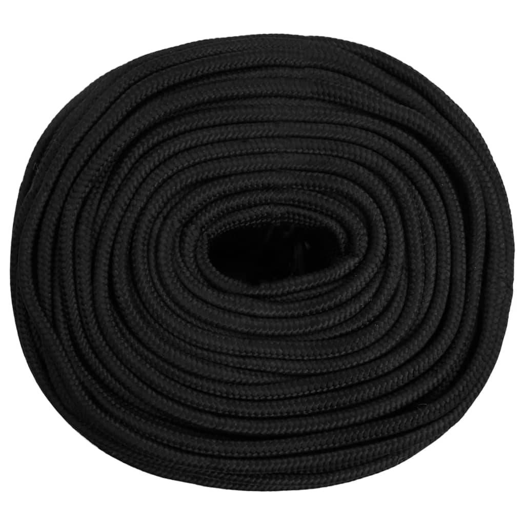 Corde de bateau Noir complet 10 mm 50 m Polypropylène Maison Chic - Image 3