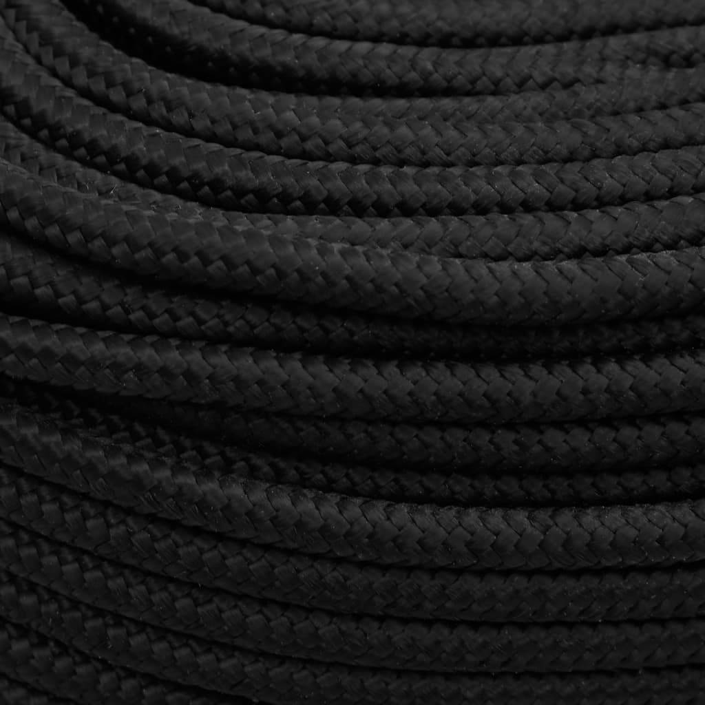 Corde de bateau Noir complet 10 mm 50 m Polypropylène Maison Chic - Image 4