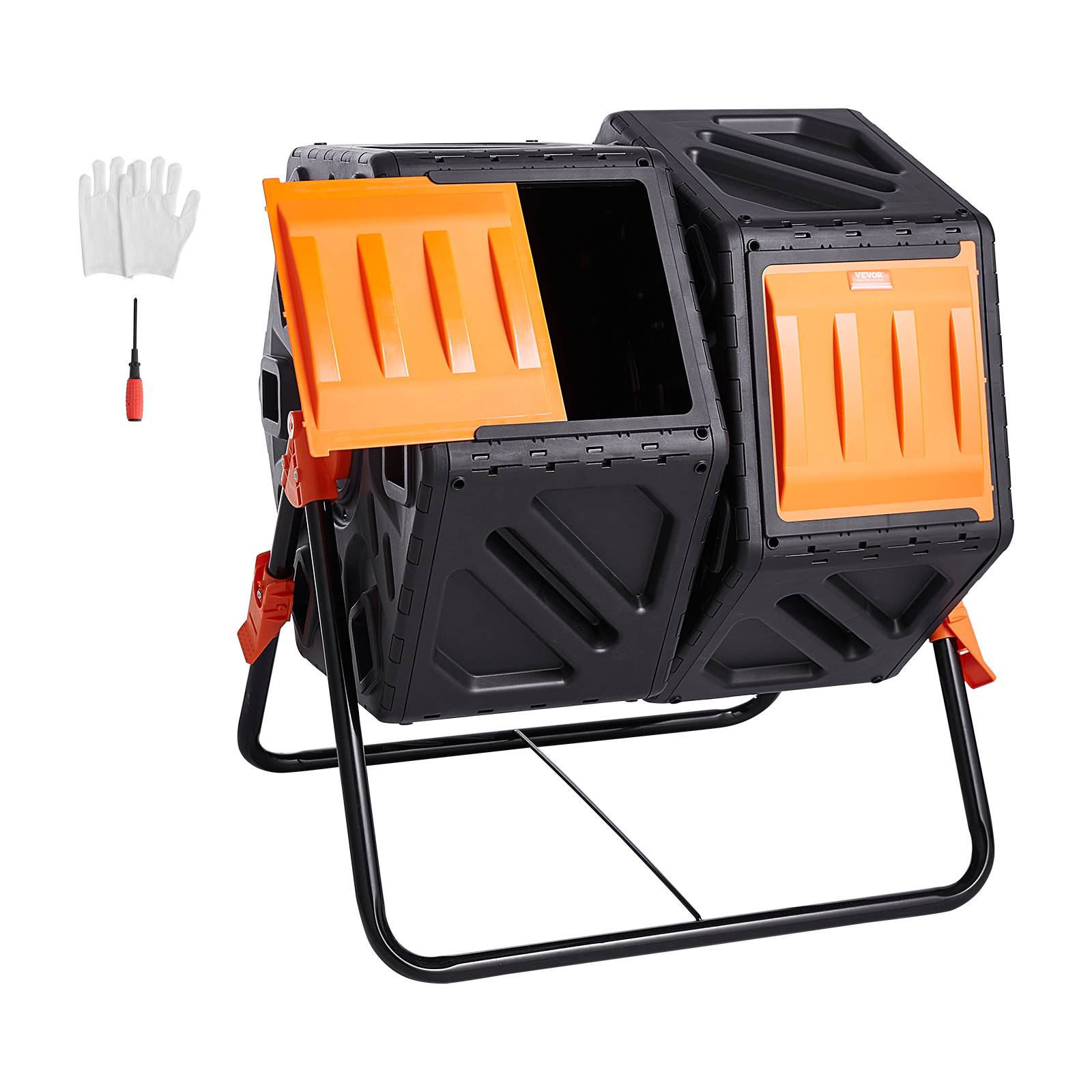 Vevor - VEVOR Composteur rotatif 140 L double chambre PP sans BPA, rotation 360°, charge 40 kg pour déchets organiques. - Image 1