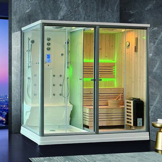 Combi Sauna Douche Hammam Boreal® SH220D - droite - Image 1