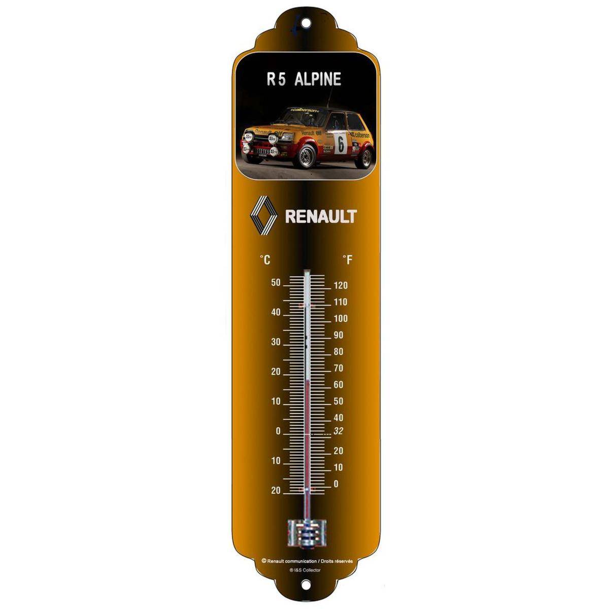 Nostalgic Art - Thermomètre en métal Pub 28 x 6.5 cm Renault 5 Alpine - Image 1